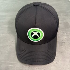 Xbox Snapback Hat Trucker Cap Official Merch LA Game Showcase Black Green Vented